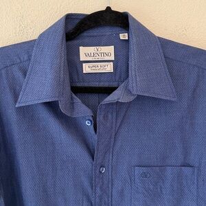 Valentino chemises Men's Deep Blue Casual Shirt